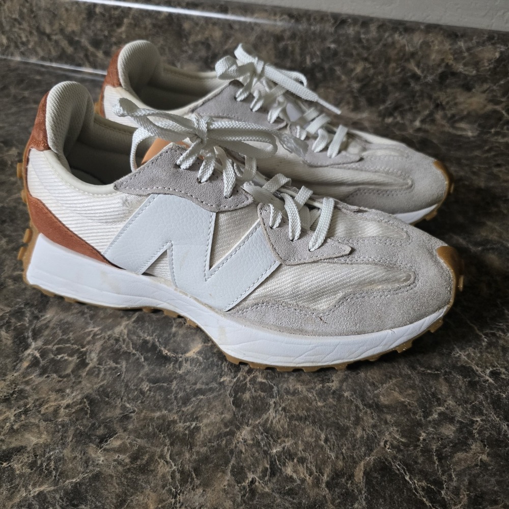 New Balance 327 Sea Salt Rust Grey Athletic Shoes Women's Size 10 WS327RA